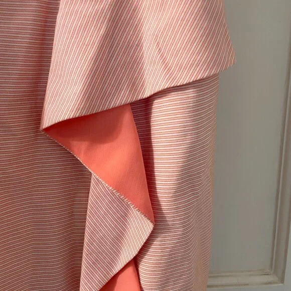 Antonio Melani Celina Dress Size 6 Peach Tank dress ruffle front - Picture 5 of 7